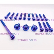 Cvt Bolt Set Beat Carburetor Titanium Bolt Beat Fi Titanium GR5 Original