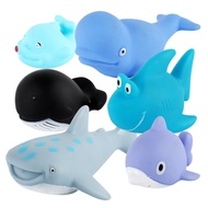 Baby Bath Toys Underwater World Shark Whale Infant Playing Water BB Device Early Education Sea Animal Bath Toys