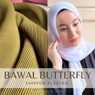 BAWAL PLEATED BUTTERFLY | PLEATED SEGI TIGA | CHIFFON PLEATED