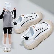 Ins Little White Shoes Student Korean Women's Trendy 2024 Spring New Thick soled Height Increasing B