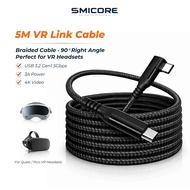 VR Link Cable USB-C Data Streaming Fast Charging for Meta Quest 3 Quest 2 Pico 3/4 VR Headset Gaming
