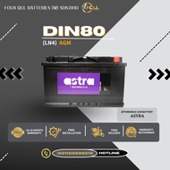 BATERI KERETA | DIN80| LN4 | AGM | ASTRA