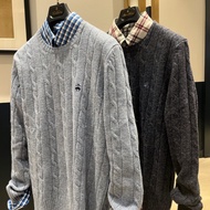 Brooks Brothers Original Men Sweater Casual Crewneck Embroidered Knit Sweater