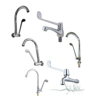 Brass Quarter Turned Medical Tap Kitchen Tap Basin Tap Wall Tap High End Big Spout Medical Lab Tap B