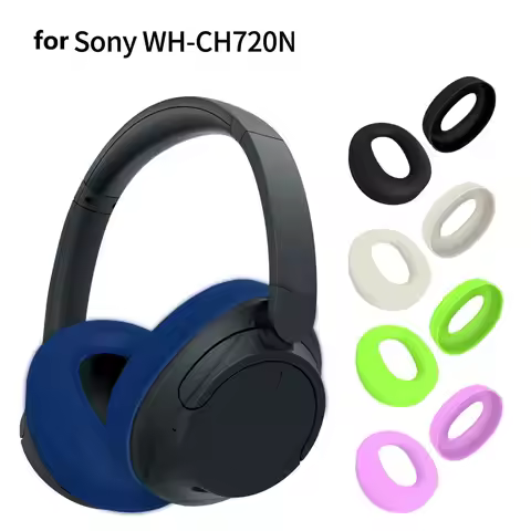 Soft Silicone Ear Pad Case for Sony WH-CH720N Wireless Headphones Cover Headset Pad Anti-scratch Hea