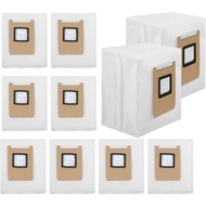 10pcs Dust Bags For Eufy E28 Omni / E25 Omni Robot Vacuum Accessories, 4-Layer Tear-Resistant Non-wo