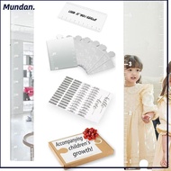 MUNDAN Growth Chart Mirror for Wall, Growth Chart 3 in 1 Growth Chart Mirror, Height Measuring Mirro