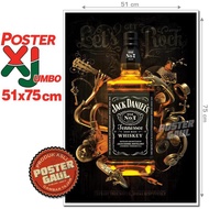 Poster XJumbo PARIWARA JACK_DANIELS #XJFJP616 - ukuran 51 x 75 cm