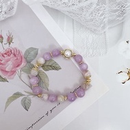 紫鋰輝 | 櫻花瑪瑙 | 珍珠 | 天然水晶礦石 | 客製手鍊