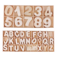 216 pcs Alphabet Letters/ Numbers AZ 0-9 Wooden Material - Wooden Movable Alphabets and Numbers