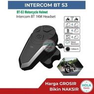 INTERCOM BT S3 HELM BLUETOOTH HEADSET INTERCOM BTS3 BT-S3 TYPE C PORT ORIGINAL