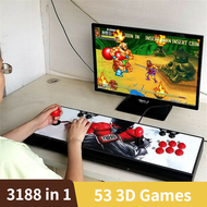 Ttlife 3188 in 1 box วิดีโอเกมย้อนยุค 2 ผู้เล่น Double Stick Arcade Console 53 เกม 3D