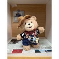 ((Only Baby Clothes) Ted2 Teddy Bear Baby Clothes Doll Doll Pendant Cute Denim Bear Clothes Trendy C