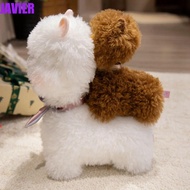 JAVIER Alpaca Plush Toys, Chubby Face Fluffy Plush Llama Dolls, Cute Comfortable Soft PP Cotton Anim
