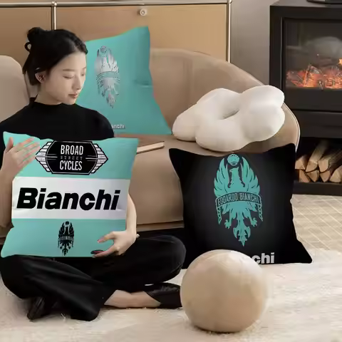 Living Room Carpet Bianchi Bike Decorative Room Aesthetics Pillow Case Home Decor Bedroom Sofa Bed C