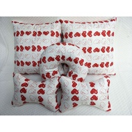 Car Four-Piece Set Manufacturer Pillow Quilt LOGO Car Color Print Cushion Headrest Dual-Use Supply P