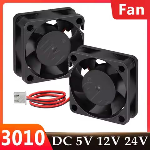 Gdstime 3010 Fan 24V Radial Fan 30mm 12V 8.4V 5V Dual Ball Cooling Fan 3cm 2PIN DC Brushless Cooler 