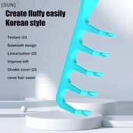[SUN] Volumizing Wide-Tooth Hair Styling Comb Curling Tools Fluffy Texture For Men Ideal For All Hai