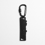 GANTUNGAN Afterday. Black Rubber Crest Keychain Carbiner RubberKeychain