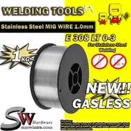 SW Hardware MIG Wire GASLESS Stainless Steel Coil 1.0MM X 1KG (SUITABLE FOR ALL MIG MODEL)  E308LT0-