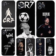 for iPhone 15 16 17 pro Plus Max Air TPU phone case soft shell protective cover R3 Cristiano Ronaldo