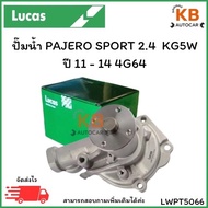 Water Pump PAJERO SPORT 2.4 KG5W Year 11-14 4G64 Number LWPT5066 Quantity 1 Cartridge