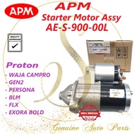 (100% ORIGINAL) APM Starter Motor AE-S-900-00L Proton BLM Waja Campro Exora Bold Persona Gen 2 AE S 