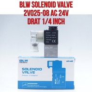 BLW Solenoid Valve Solenoid Valve 2V025-08 2V025 -08 AC 24V Thread 1/4" 1/4 inch AC24V AC24 Direct V