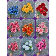 Xinjiang roses - artificial silk flowers with 7 flowers