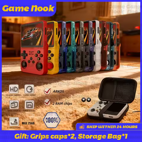 R36S Compact Handheld Game Console Linux Operating System 3.5" IPS Screen 64/128GB 20000+ Retro Port