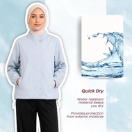 Zoe Arisah Faralisa Top Jacket Windbreaker Muslimah Active Wear Jacket Baju Sukan Wanita
