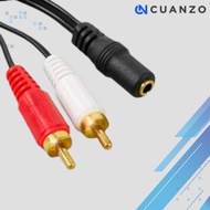3.5mm Female to RCA Male HiFi Audio Adapter Cable 40cm / 3.5mm Stereo to RCA Male Audio Cable 1m / 2