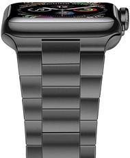 [HOT JUXXKWIHGWH 514] สายสแตนเลสสำหรับ Apple Watch 6 5 4 SE 44มม. 40มม. 7 41มม. 45มม. โลหะ Ultra-Thin One-Piece สายรัดข้อมือสำหรับ Iwatch 3 42มม. 38มม.