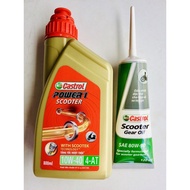 combo nhớt castrol xe ga 800ml và 120ml nhớt hộp số