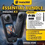 Insta360 X5 Action Camera ESSENTIAL BUNDLE Insta 360 8K Instant Cam 360 Camera° HDR Waterproof 4K Fa