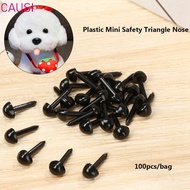 CAUSI 100pcs/bag Safety Triangle Noses for Teddy Dog Plastic Mini 4.5X5.5MM