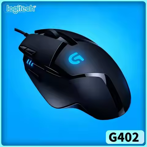 Logitech G402 Gaming Mouse Fusion Engine 8 Buttons 500 IPS 4 DPI Modes 20M Clicks Ergonomic Design f