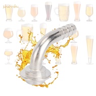 SHOUH Beer Line Connector Kit, Barb Connector Hex Nut Keg Coupler Fitting, Durable Home Brewing Acce