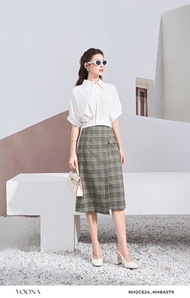 Juyp caro thiết kế dáng A dài tà vạt chất thô cao cấp YOONA - NH8A579