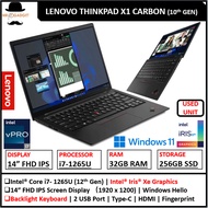 LENOVO ThinkPad X1 CARBON GEN 10 Laptop  (1 YEAR WARRANTY T&C)Core i7-12TH 32GB RAM Win 11 Pro