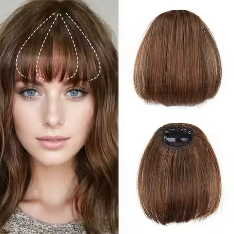 Synthetic Air Bangs Clip In Bangs Fringe Hair Extension Women Clip In Hair Clip Extension On Hair Ac