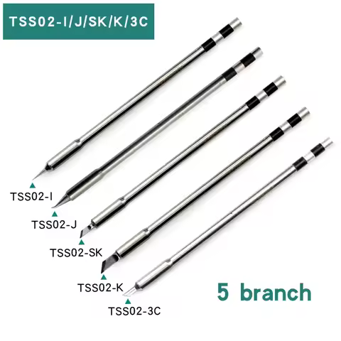 Original QUICK TS1200A Tips TSS02-I TSS02-SK TSS02-J TSS02 T12 Soldering Iron Lead-free Tip for IPho