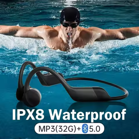 For Xiaomi Sony Wireless Earphone Bone Conduction Bluetooth Swimming IPX8 Waterproof Headphone With 