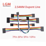 10Pcs 2.54 Wire 2.54MM Dupont Line 7Pin 8Pin 9Pin 10Pin Dupont Cable Connector JUMPER CABLE WIRE FOR