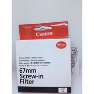 CANON UV FILTER DIAMETER 67MM