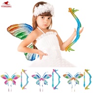 Butterfly Wings Balloon Bow And Arrow Balloon Set Colorful Butterfly Balloon Creative Fairy Cosplay Balloons SHOPSKC9454