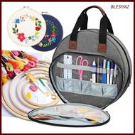 [Blesiya2] Embroidery Project Bag Cross Stitch Bag for Threads Cross Stitch Supplies
