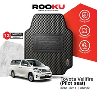Rooku Toyota Vellfire (7 seater) Pilot Seat  2012 - 2014 ANH20 Car Mat
