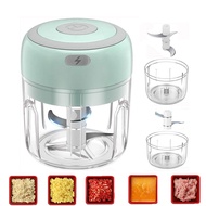Mini USB Electric Food Chopper / Garlic Chopper / Kitchen Blender Mixer / Vegetable Meat Chilli Grin