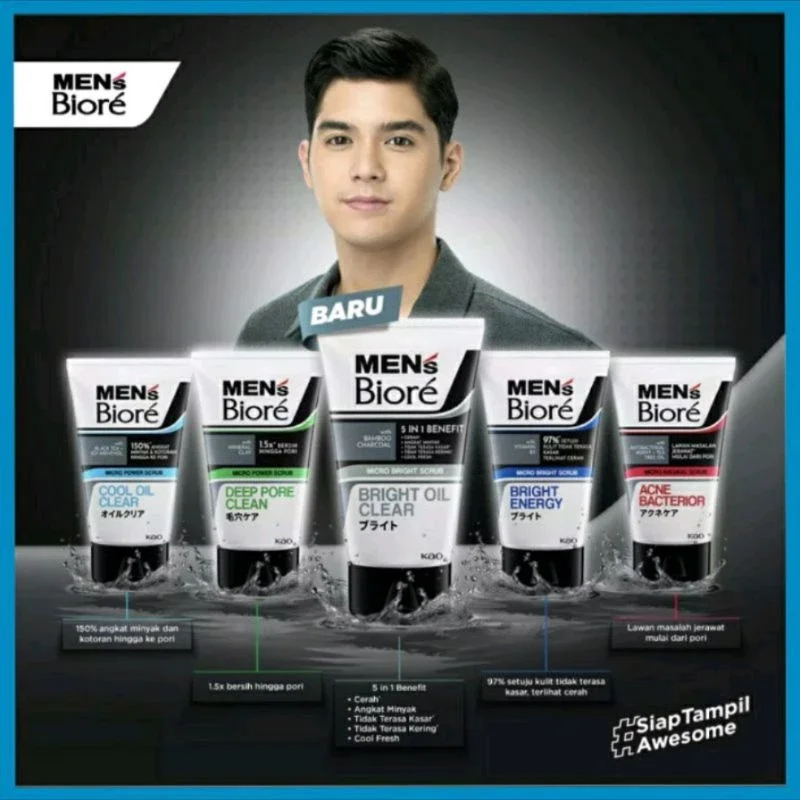 Biore men facial foam 100ml